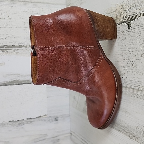 Madewell 1937 Winston Boot Western Style Ankle Bootie boot Size 10 Brown Leather - Picture 7 of 14